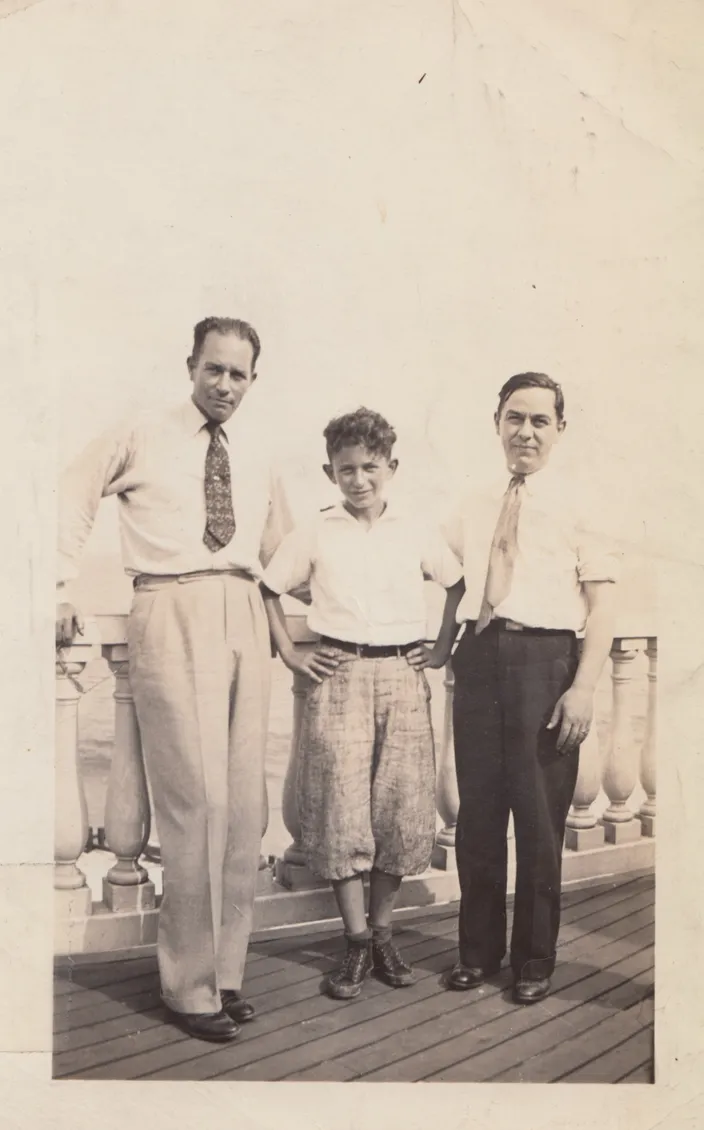 Clyde Pangborn, Norman Mailer, and Vincent Burnell, 1935