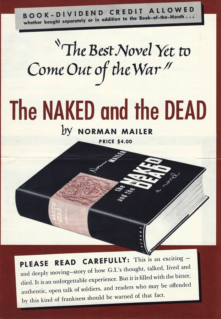Rinehart's "Major Literary Event" NAD quote-mosaic ad, 1948