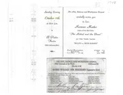 Invitation/program for the October 1949 Arts, Sciences and Professions Council panel featuring Norman Mailer