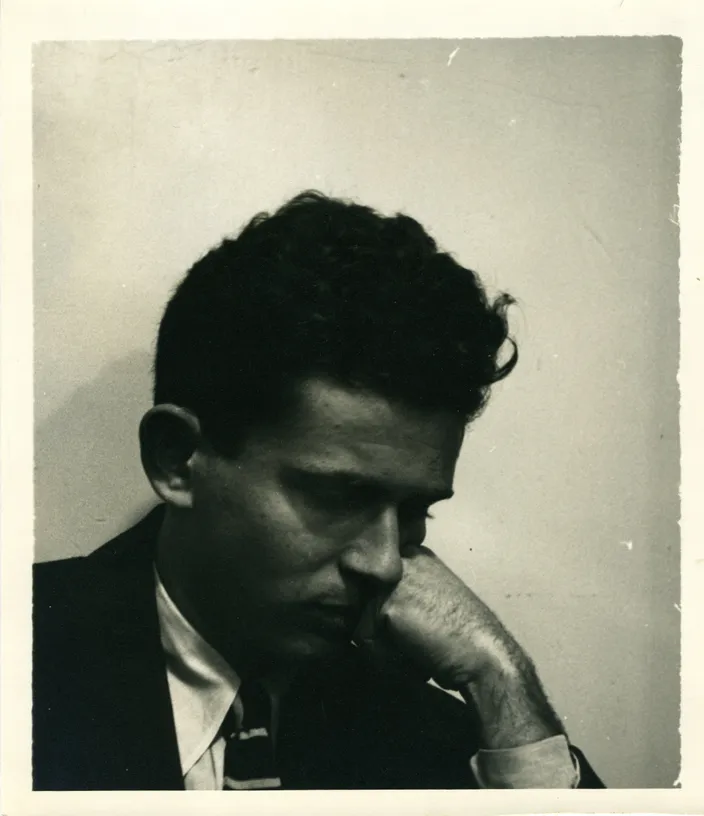 Norman Mailer, c. 1950 — the "Thoughtful" portrait, in the Barbary Shore composition year