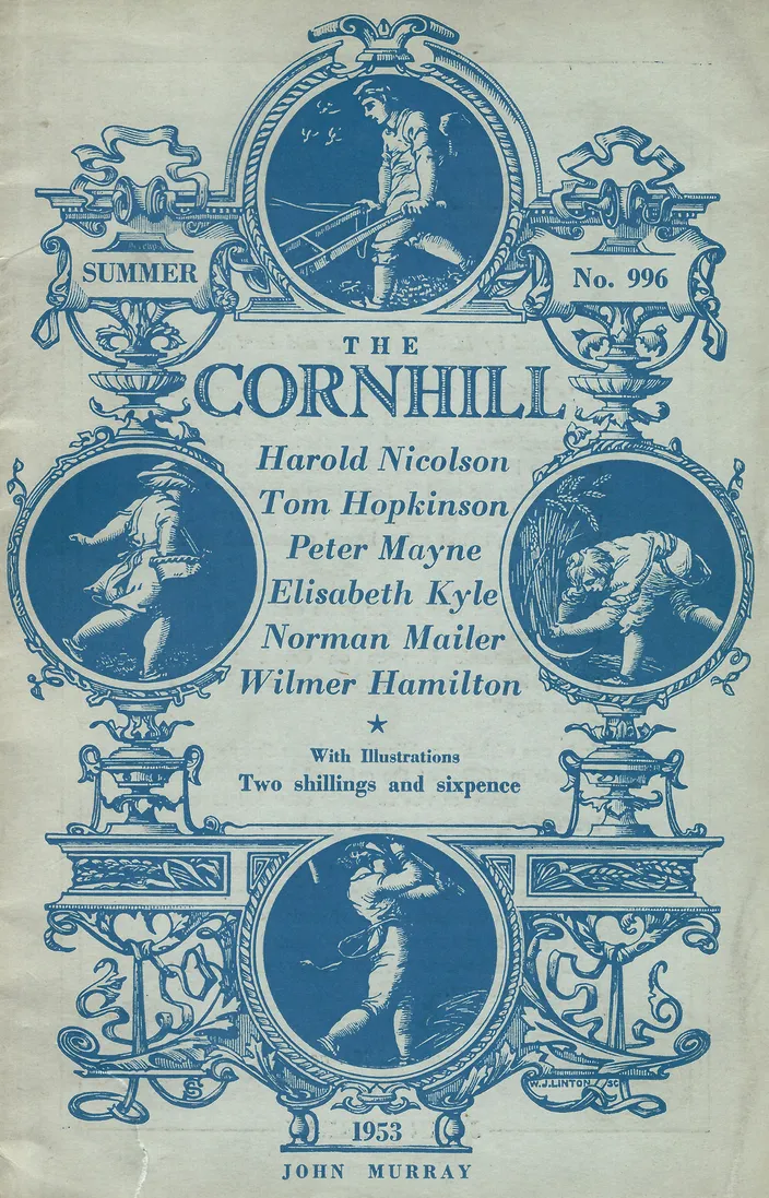 The Cornhill Magazine, summer 1953 — Mailer listed among the contributors