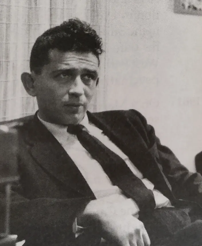At the Village Voice offices, 1956
