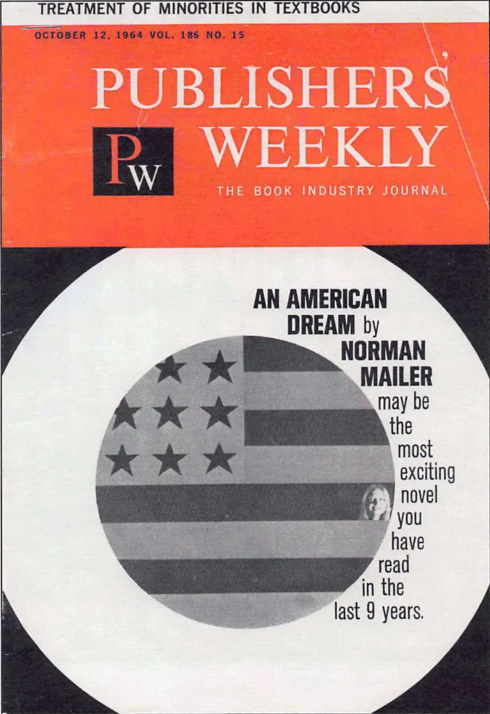 Publishers' Weekly advertisement for An American Dream, 12 October 1964