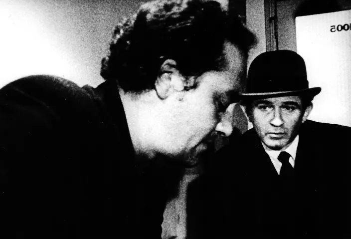 Eddie Bonetti and Norman Mailer in Beyond the Law (1967)
