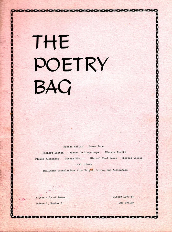 Mailer and Susan Mailer's Lorca translation in The Poetry Bag, winter 1967–68