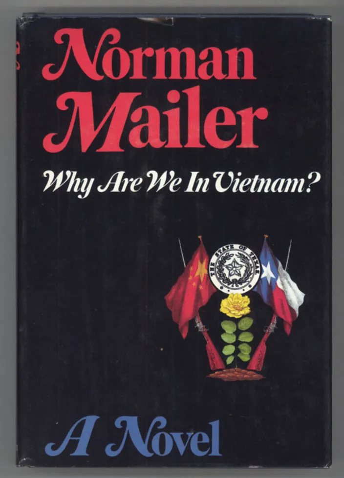 Dust jacket of the first edition of Why Are We in Vietnam? (Putnam's, 15 September 1967)