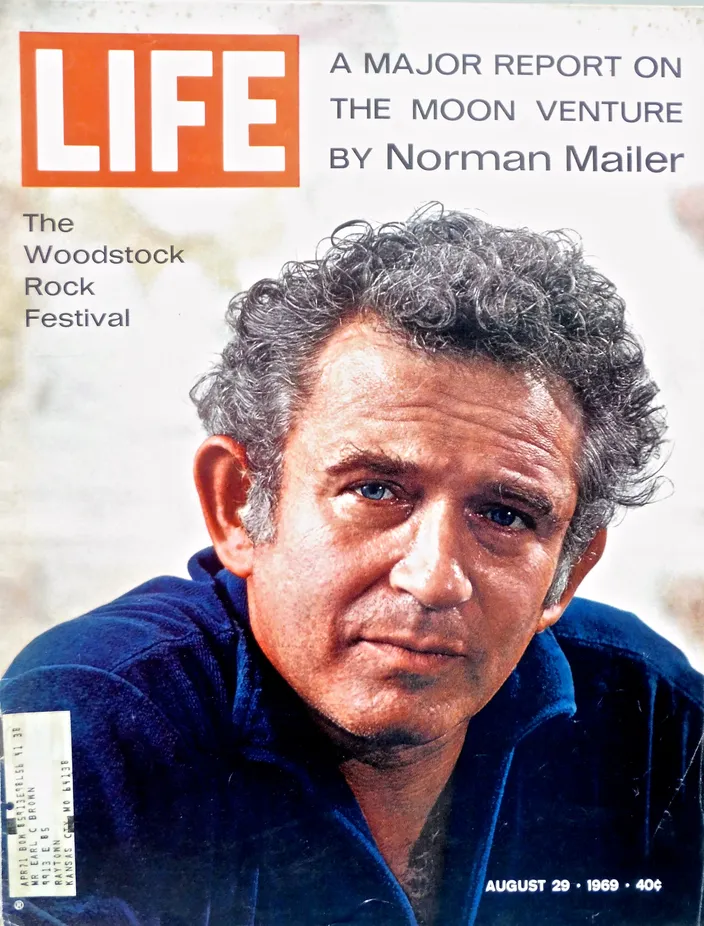 Cover of Life, 29 August 1969 — "A Major Report on the Moon Venture by Norman Mailer"