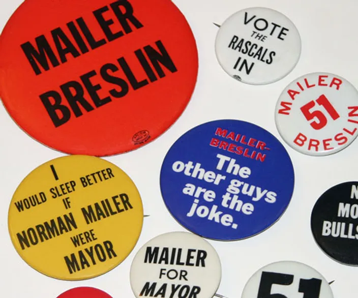 Mailer–Breslin campaign buttons, 1969