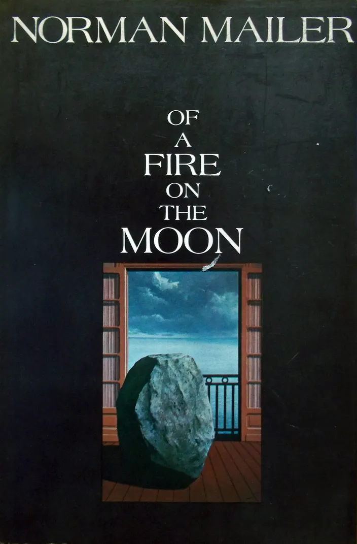 Of a Fire on the Moon first-edition dust jacket (Little, Brown, 1971)