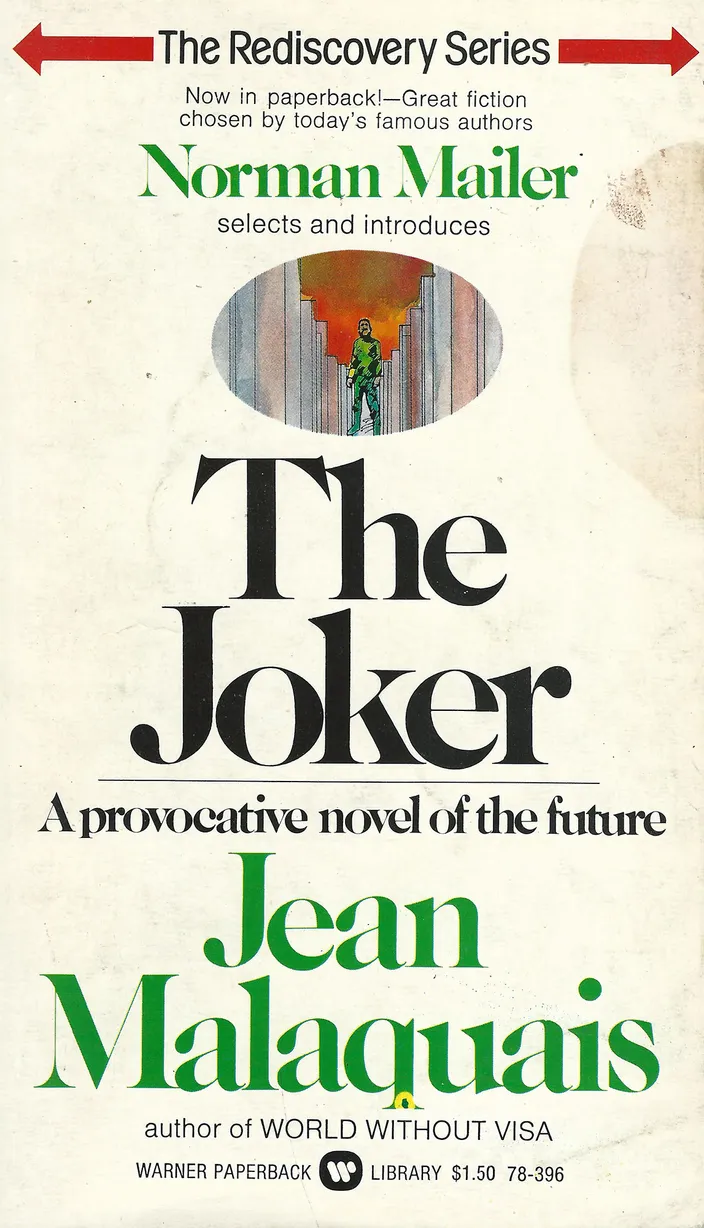 The Joker by Jean Malaquais (Warner "Rediscovery Series," 1974)