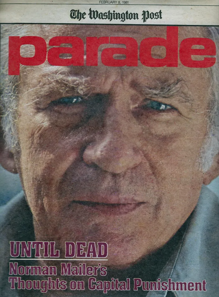 Parade, 8 February 1981, with a cover photograph of Mailer (81.5)