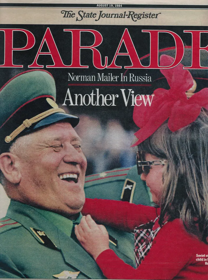 Parade cover, 19 August 1984 — "Norman Mailer in Russia: Another View"