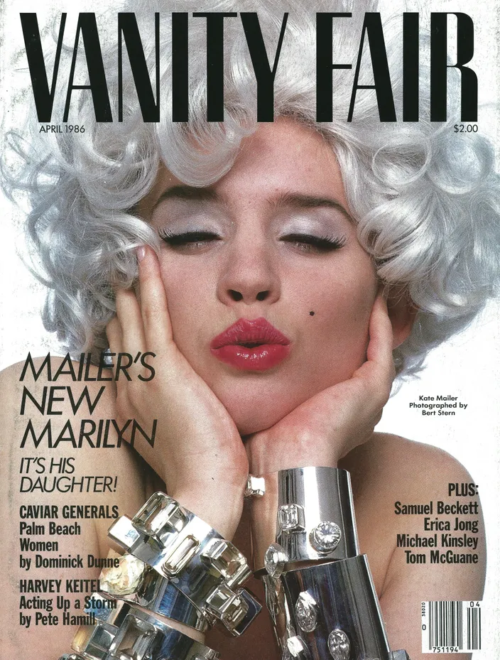 Kate Mailer as Marilyn Monroe, Vanity Fair cover, April 1986 (photograph by Bert Stern)