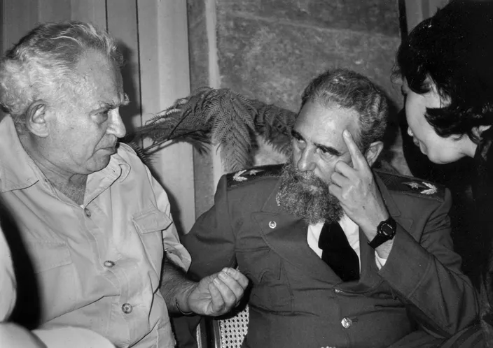 Norman Mailer with Fidel Castro, 1989