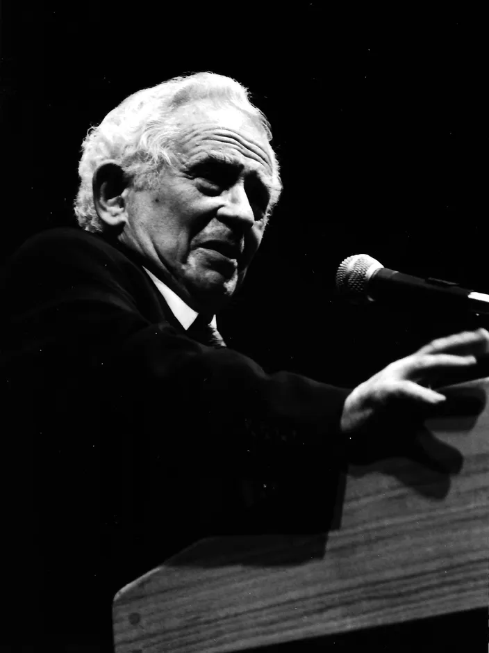 Norman Mailer at Wilkes University, 1992