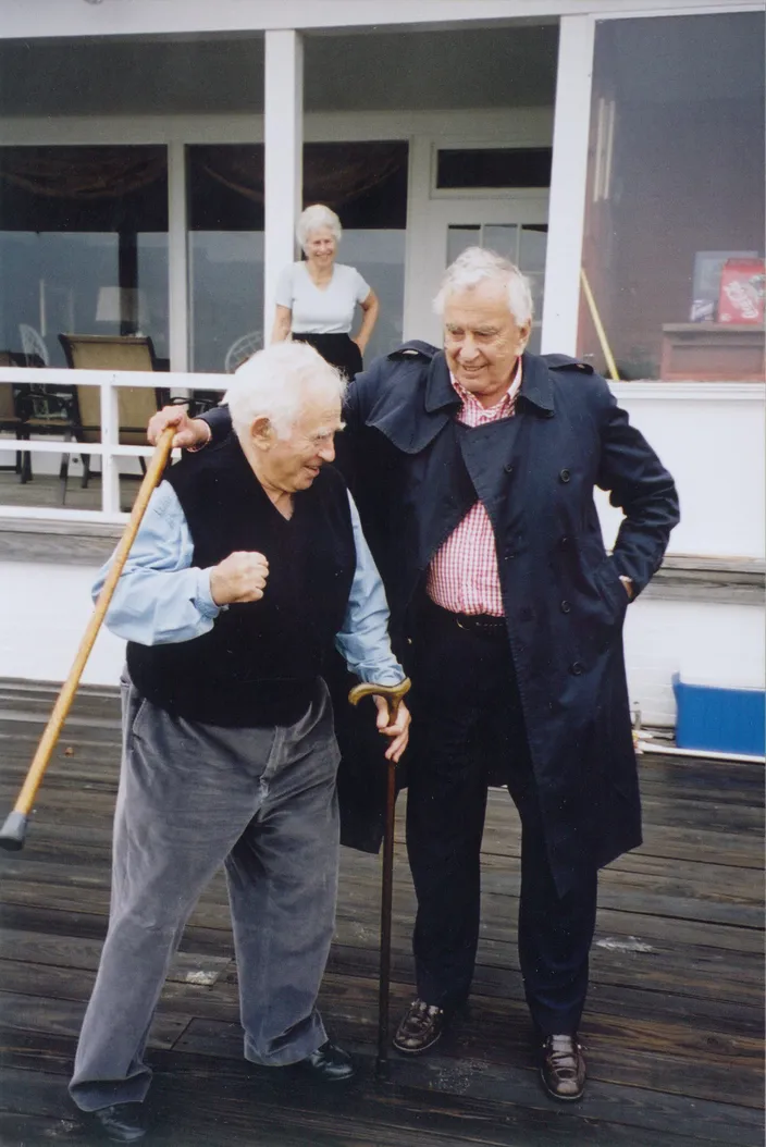 Norman Mailer and Gore Vidal in Provincetown, October 2002