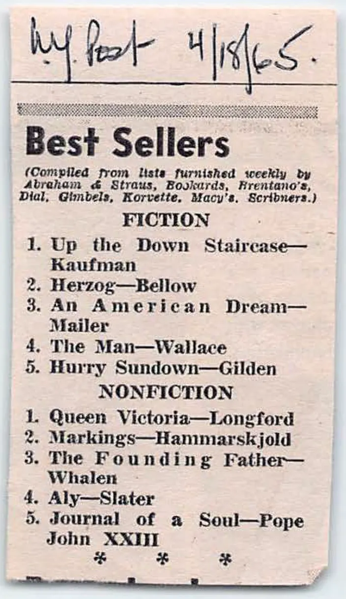 New York Post, 18 April 1965